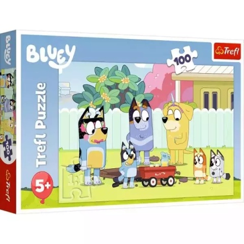 Puzzle 100el Trefl Wesoły Swiat Bluey pudełko